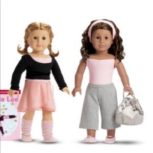 American girl doll dance set